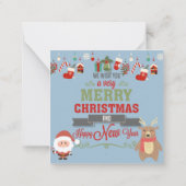 Kerstkaart Notitiekaartje (Achterkant)