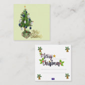 Kerstkaart Notitiekaartje (Voorkant / Achterkant)