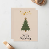 Kerstkaart Notitiekaartje (Voorkant / Achterkant in situ)