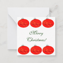 kerstkaart notitiekaartje