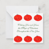 kerstkaart notitiekaartje (Achterkant)