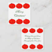 kerstkaart notitiekaartje (Voorkant / Achterkant)