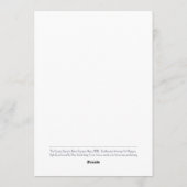 Kerstkaart of Dankkaart (Achterkant)