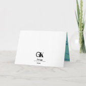 Kerstkaart om dubbel te vouwen kaart (Achterkant)