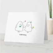 Kerstkaart om dubbel te vouwen kaart (Voorkant)