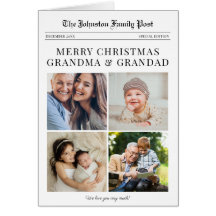 Kerstkaart Oma en Opa Krant