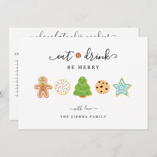 Kerstkaart ontvangen (Voorkant / Achterkant)