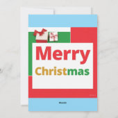 Kerstkaart ontwerp vrolijk kerstfeest  (Achterkant)