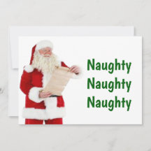 Kerstkaart op de Naughty List