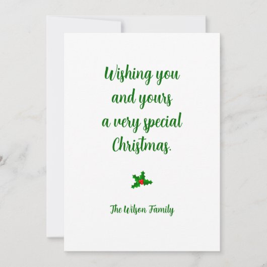 Kerstkaart op maat kaart (Voorkant)