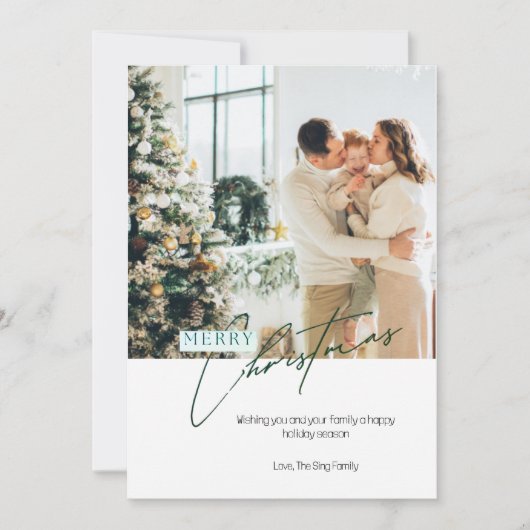 Kerstkaart op maat kaart (Voorkant)