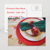 Kerstkaart Open Huis Feestdagenkaart (Voorkant / Achterkant)