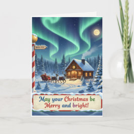 Kerstkaart- Opgeruimd en Hartelijk Kaart