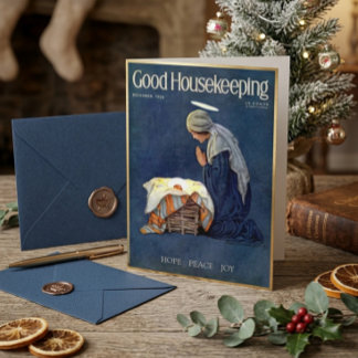 Kerstkaart Oude Jessie Willcox Smith Maria Jezus Folie Feestdagenkaart