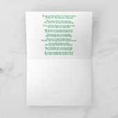 Kerstkaart over klimaatverandering notitiekaartje (Binnen)