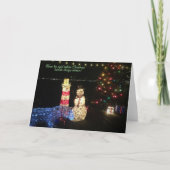 Kerstkaart over klimaatverandering notitiekaartje (Voorkant)