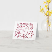 Kerstkaart - Peace Dove Kaart (Gele Bloem)