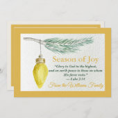 Kerstkaart - Personaliseer - Seizoen van vreugde (Voorkant / Achterkant)