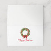 Kerstkaart Plaatskaartje (Buitenkant ongevouwen)