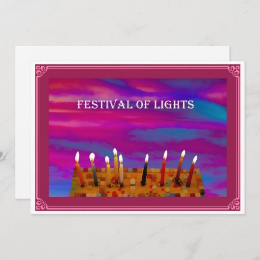 Kerstkaart plat (Voorkant / Achterkant)