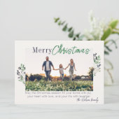 Kerstkaart plat (Staand voorkant)