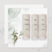 Kerstkaart plat (Voorkant / Achterkant)