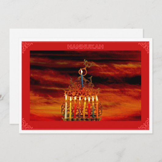 Kerstkaart plat (Voorkant / Achterkant)