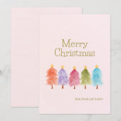 Kerstkaart plat (Voorkant / Achterkant)