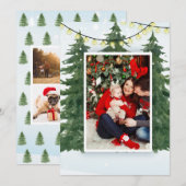 Kerstkaart plat (Voorkant / Achterkant)