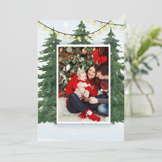 Kerstkaart plat (Staand voorkant)