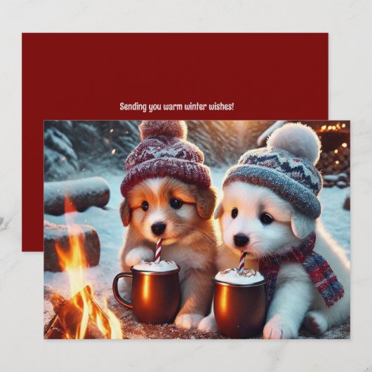 Kerstkaart Plat (Voorkant / Achterkant)