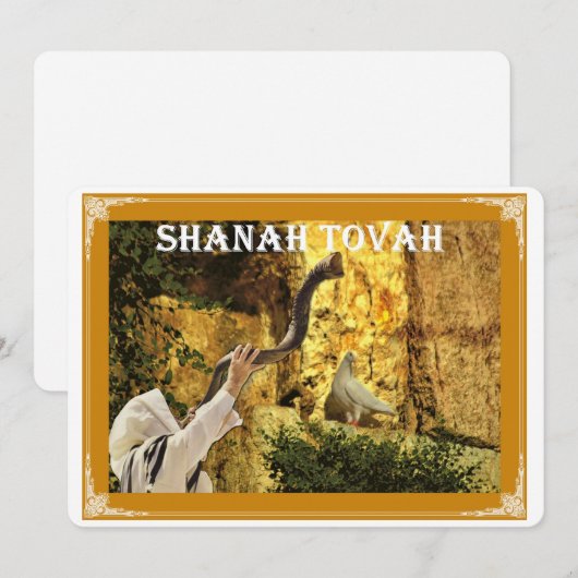 Kerstkaart plat (Voorkant / Achterkant)