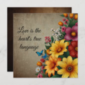 Kerstkaart plat (Voorkant / Achterkant)