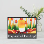 Kerstkaart plat 11,4 x 15,9 cm (Staand voorkant)