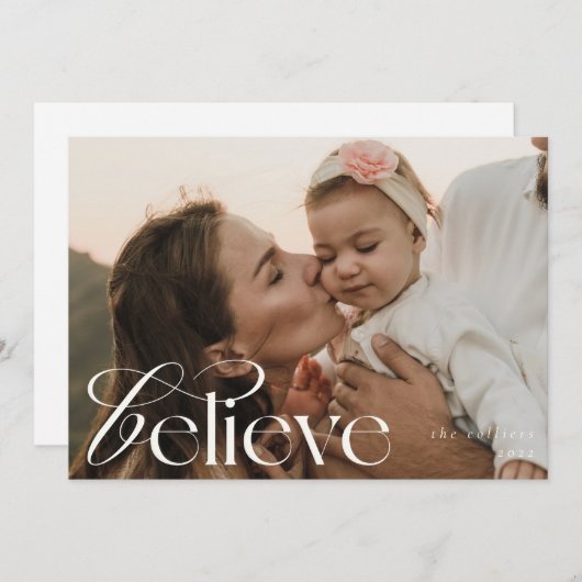 Kerstkaart plat, formaat: 10,8 cm x 14 cm, papier: (Voorkant / Achterkant)