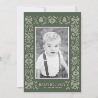 Kerstkaart plat, formaat: 10,8 cm x 14 cm, papier: