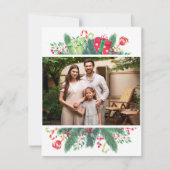 Kerstkaart plat, formaat: 4,25" x 5,5", papier: ma (Voorkant)