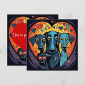 Kerstkaart plat ontwerp (Voorkant / Achterkant)