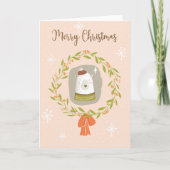 kerstkaart - poolbeer voor pretkerst kaart (Voorkant)