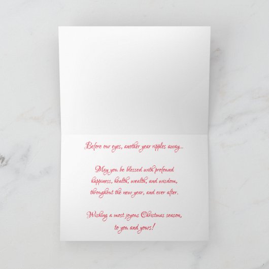 "Kerstkaart 'Port of St. Paul Riverboat'" Kaart (Binnen)