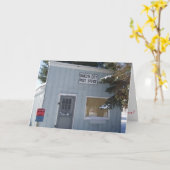 Kerstkaart "Post Office" Kaart (Gele Bloem)