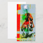 Kerstkaart prachtige kerstboom (Voorkant / Achterkant)