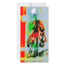 Kerstkaart prachtige kerstboom helder