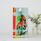 Kerstkaart prachtige kerstboom helder (Staand voorkant)