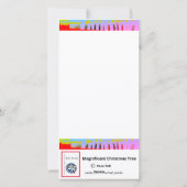 Kerstkaart prachtige kerstboom helder (Achterkant)