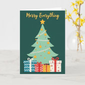 Kerstkaart 'Prettig Alles' Kaart (Gele Bloem)