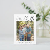 Kerstkaart 'Prettig Kerstfeest allemaal' (Staand voorkant)