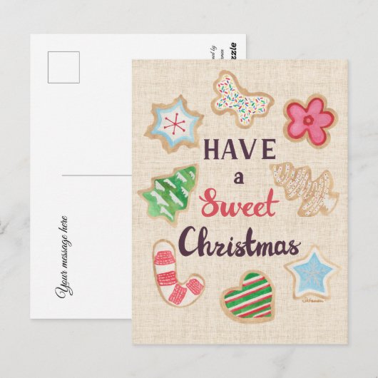 Kerstkaart 'Prettig Kerstfeest' Briefkaart (Voorkant / Achterkant)