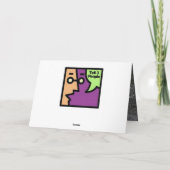 KerstKaart Prettige feestdagen sneeuwrood hart Kaart (Achterkant)