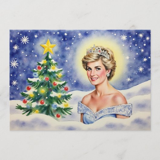 Kerstkaart Prinses Diana van Engeland (Voorkant)